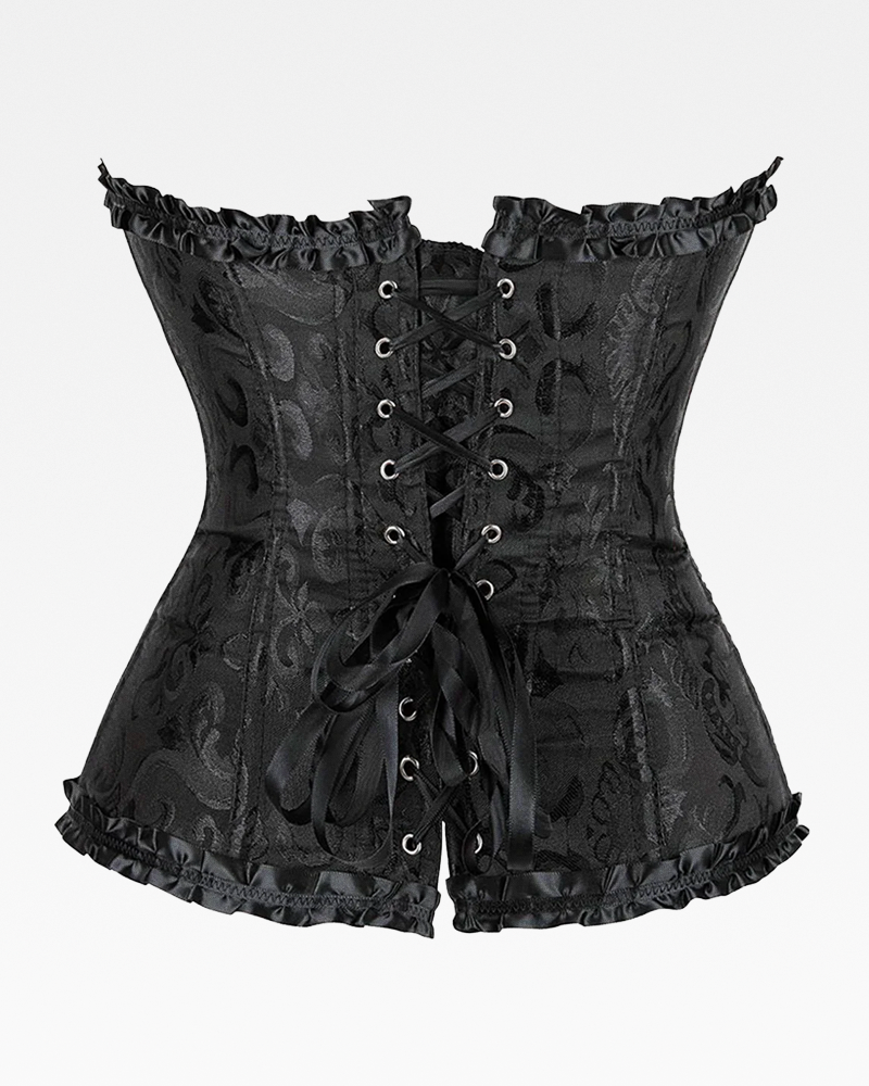 Corset victorien noir