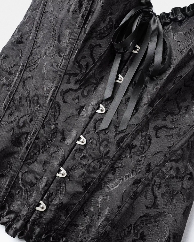Corset victorien noir