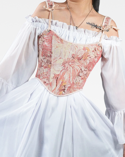 Corset vintage rose