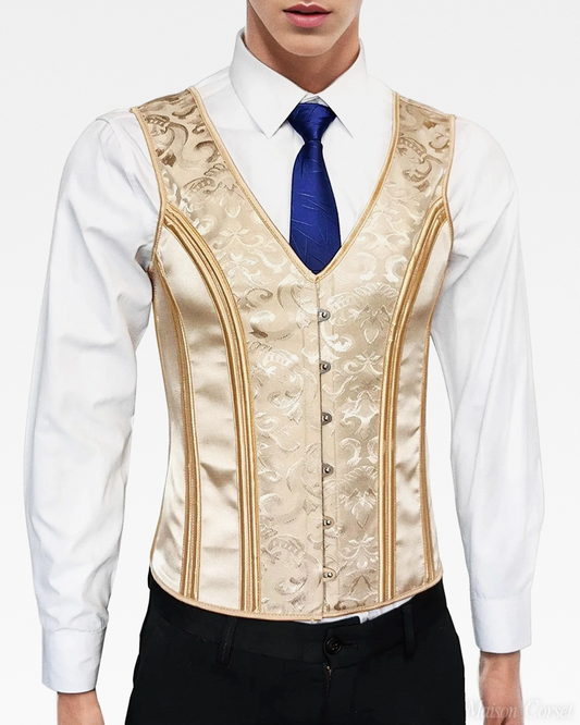 Gilet corset beige