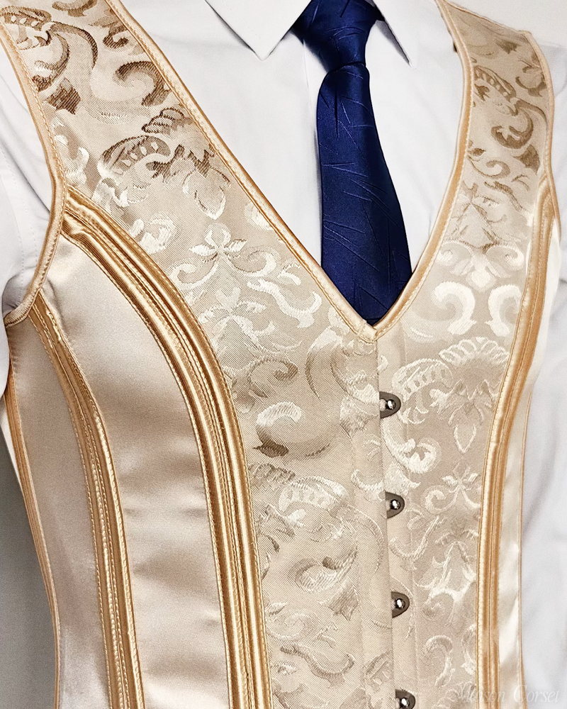 Gilet corset beige
