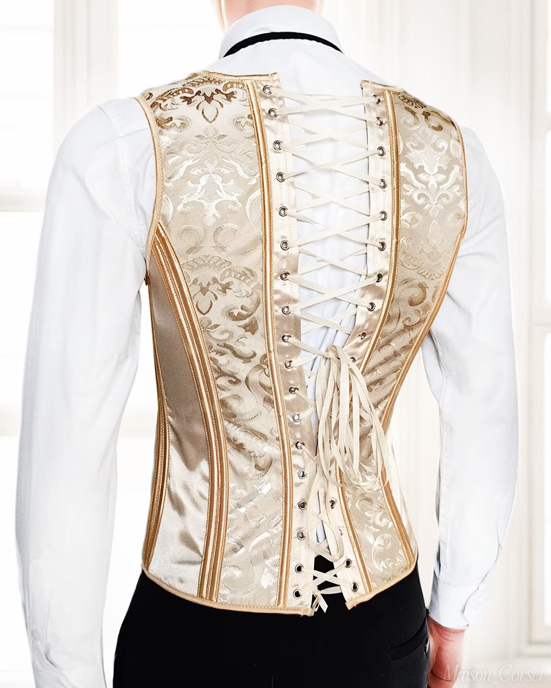 Gilet corset beige