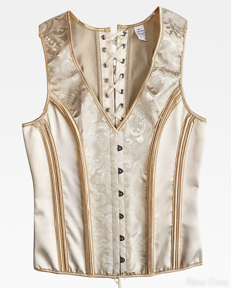 Gilet corset beige
