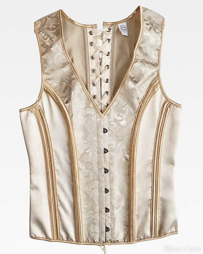 Gilet corset beige